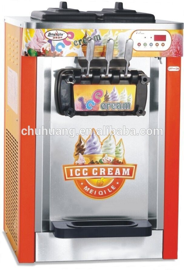 商業使用高品質3風味ステンレススチールソフトアイスクリームマシン-軽食機械問屋・仕入れ・卸・卸売り