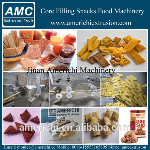 最高のパフォーマンスコア充填スナック製造機/生産ライン-軽食機械問屋・仕入れ・卸・卸売り