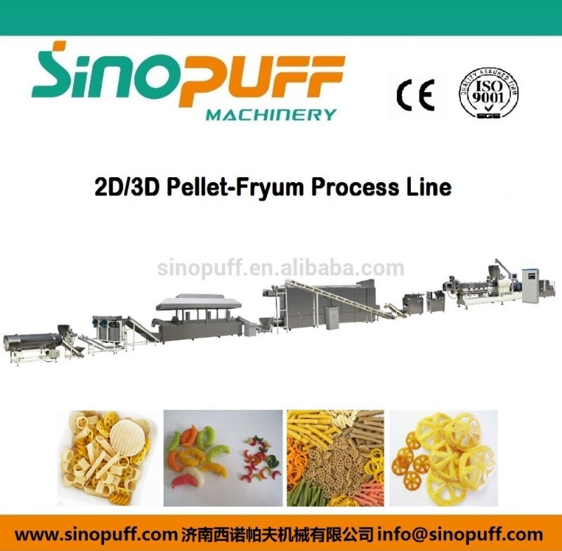 "自動" 2d/3dペレット製造機/panipurimachine/slantyスナックペレットマシン-軽食機械問屋・仕入れ・卸・卸売り