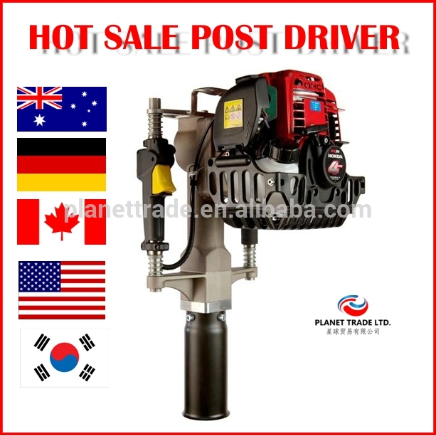 メーカー卸売で米国/カナダ/韓国/ドイツ65ミリメートルハンドヘルドガソリン動力ガソリン杭マシンフェンスパイルポストドライバ-くい打ち機問屋・仕入れ・卸・卸売り