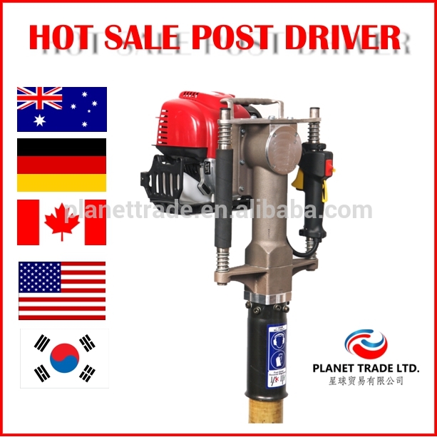 メーカー卸売で米国/カナダ/韓国/ドイツ30ミリメートルハンドヘルドガソリン動力ガソリン杭マシンフェンスパイルポストドライバ-くい打ち機問屋・仕入れ・卸・卸売り