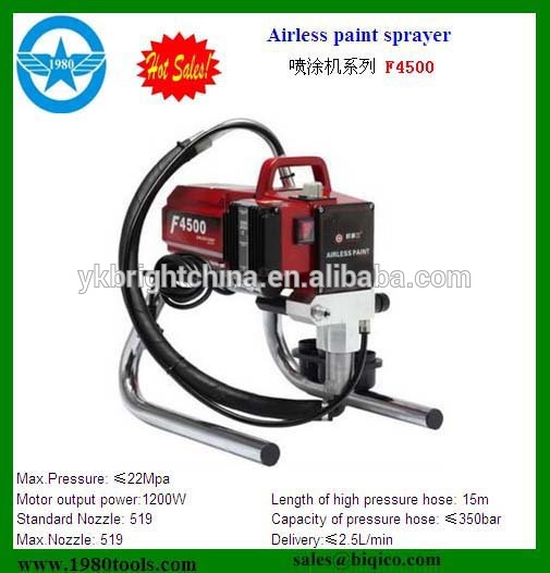 F4500ミニポータブル高圧エアレス塗装ガン/噴霧機8424891000、84243000でce、emc、saa証明書-その他建設機械問屋・仕入れ・卸・卸売り