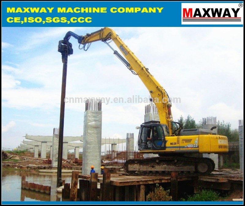 Maxway抽出ジャック油圧高周波振動、 モデル: dzj250-くい打ち機問屋・仕入れ・卸・卸売り