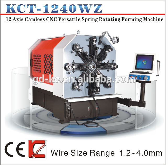 Cnc回転kct-1240wzワイヤーベンディングマシン・コイリングマシントーションバネ-他の工作機械装置問屋・仕入れ・卸・卸売り