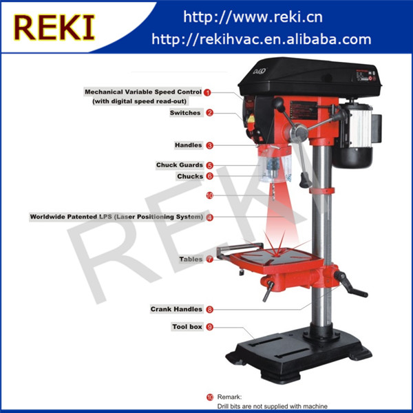 Reki 1/2 "ベンチドリルプレス機用金属加工RDM1301B-鋭い機械問屋・仕入れ・卸・卸売り
