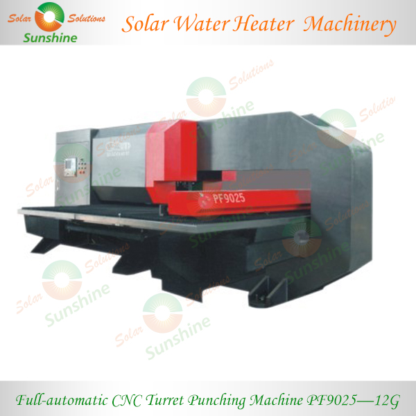 太陽熱温水ヒーター生産ライン/機械全自動cncタレットパンチングマシンPF9025-12G-打つ機械問屋・仕入れ・卸・卸売り