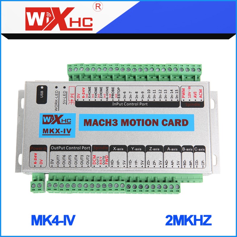 4軸cnc制御カードmach3システムcncルータ使用4軸モーションコントロールカード-CNCコントローラ問屋・仕入れ・卸・卸売り