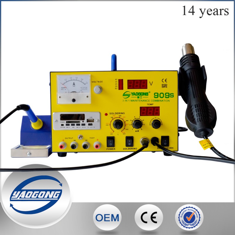 Yaogong 220ボルト/110ボルトsmdリワークはんだステーション909 s 5で1-その他溶接装置問屋・仕入れ・卸・卸売り
