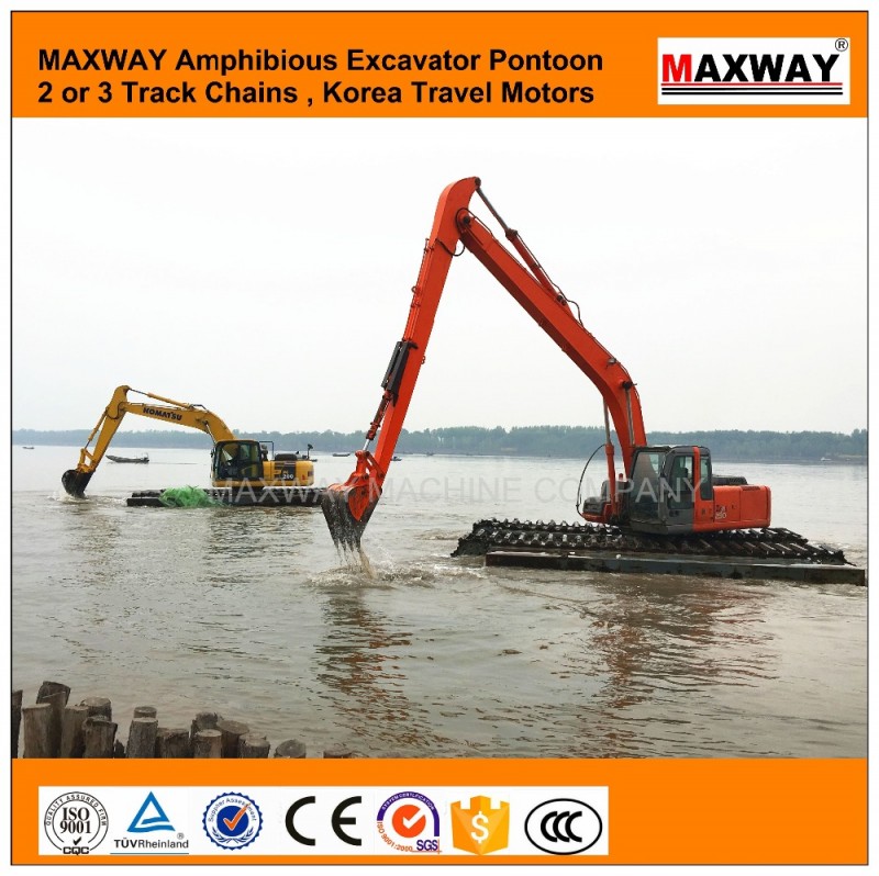 新しい中国の有名な〜2015斗山225水陸両用1.1m3付き掘削機バケット、 ce、 epa、 モデル: max225sd-掘削機問屋・仕入れ・卸・卸売り
