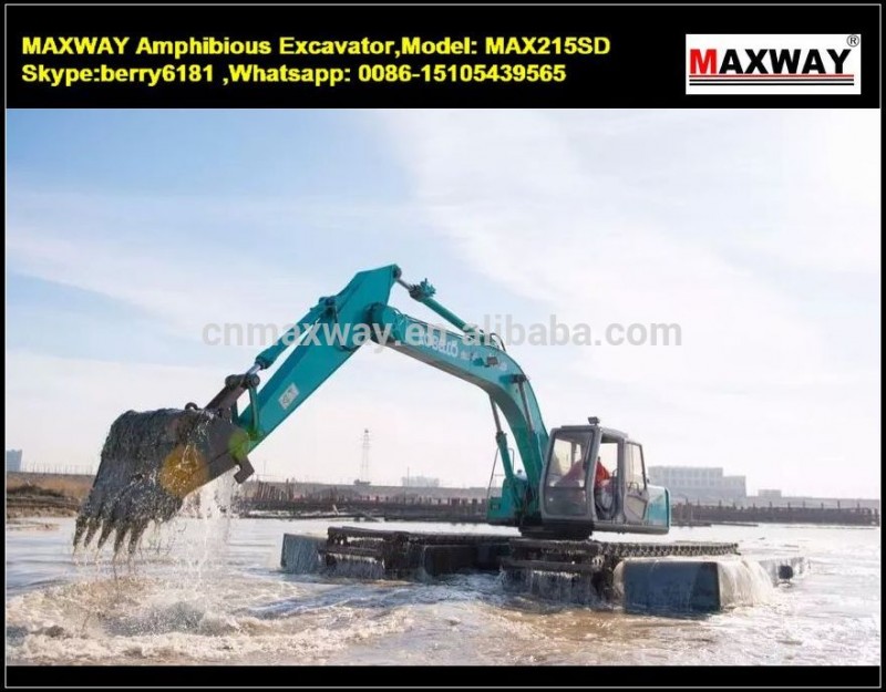 Ce渡さ、 2016熱い販売マーシュバギーショベルでフローティングトラック、 モデル: MAX215SD-問屋・仕入れ・卸・卸売り