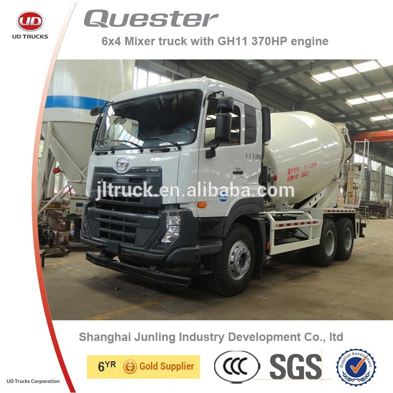 udquester6x4コンクリートミキサーポンプと9cbm容量-ミキサー車問屋・仕入れ・卸・卸売り