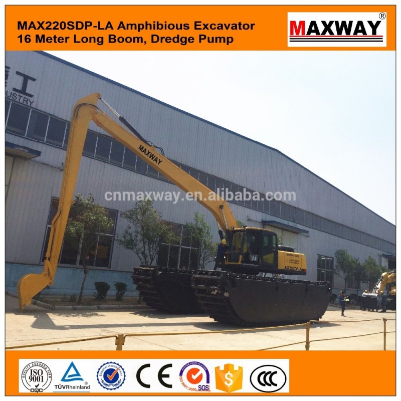 中国有名なmaxwayブランド、22トン両生類ショベル用販売、モデル: MAX220SDP-LA-掘削機問屋・仕入れ・卸・卸売り