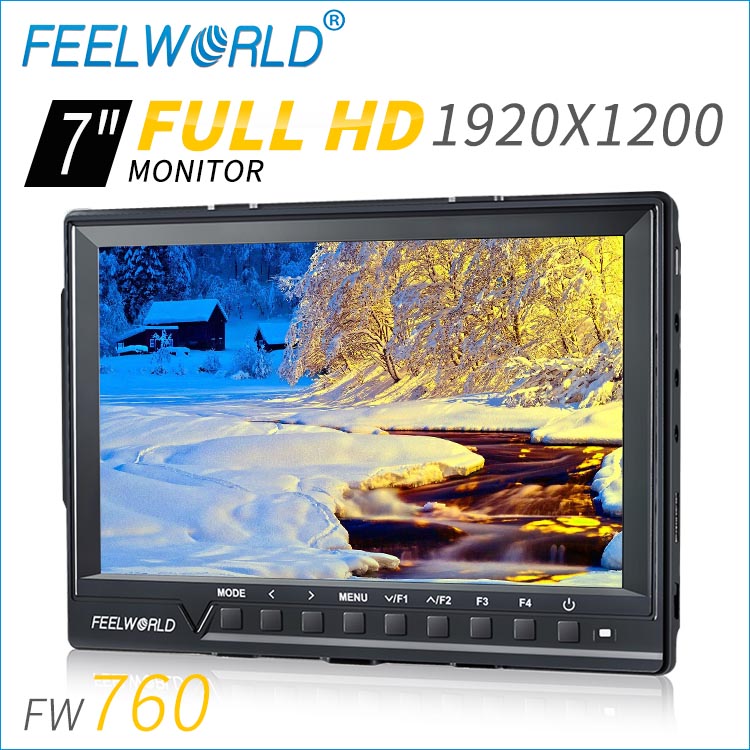 Feelworld 7インチポータブルクレーンhdmiモニター1920 × 1200 ipsパネルFW760-他のクレーン問屋・仕入れ・卸・卸売り