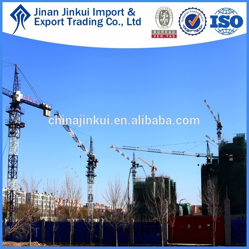 近代的な建設機械タワークレーンqtz63( 5010)jinkui50メートルジブによって長さで中国で-タワークレーン問屋・仕入れ・卸・卸売り