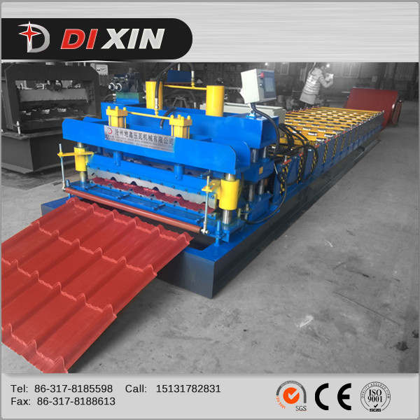 Dixin 2016金属シート屋根施釉鋼タイルロール成形機/ ロール成形機価格-問屋・仕入れ・卸・卸売り
