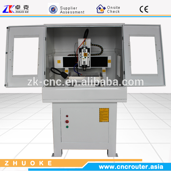 高精度アルミカバー付きカビcncルータhsd安川電機サーボモータ3.0kwzk-4040400*400mm空冷スピンドル-金属彫刻機械問屋・仕入れ・卸・卸売り
