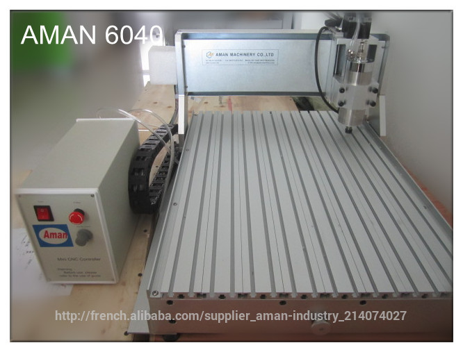 Aman 4 aixs cncルータ彫刻機3020 3040 6040-金属彫刻機械問屋・仕入れ・卸・卸売り