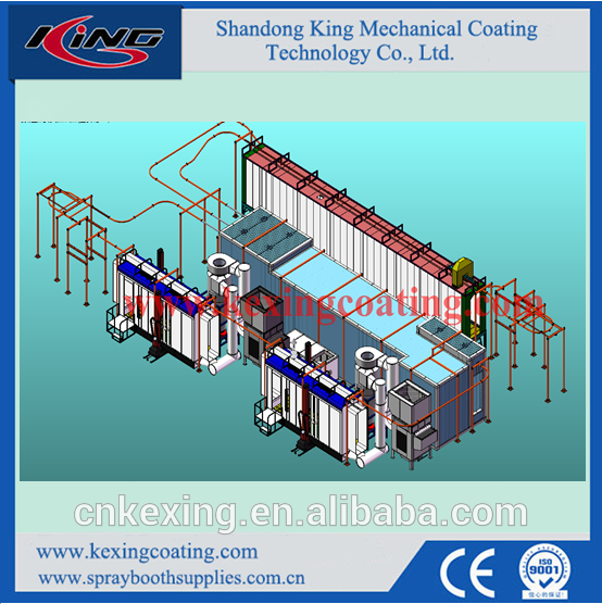 高速カラーを変えるowder塗装ライン-金属被膜機械問屋・仕入れ・卸・卸売り