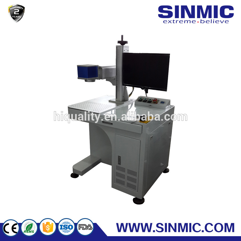 SINMIC10w 20ワットファイバーレーザーマーキングマシンの価格、レーザーマーキングステンレス鋼/モデル/ジュエリー-レーザーの印機械問屋・仕入れ・卸・卸売り