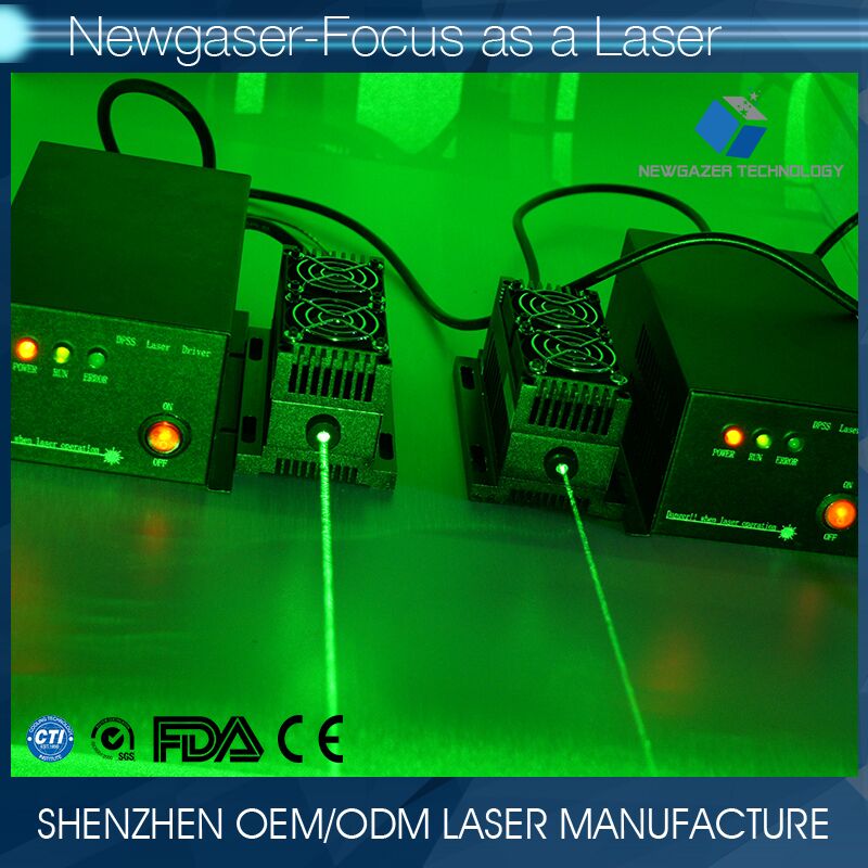 2000mw532nmの緑色レーザーモジュール/高出力グリーンレーザーモジュールをtecの冷却-レーザー機器部品問屋・仕入れ・卸・卸売り