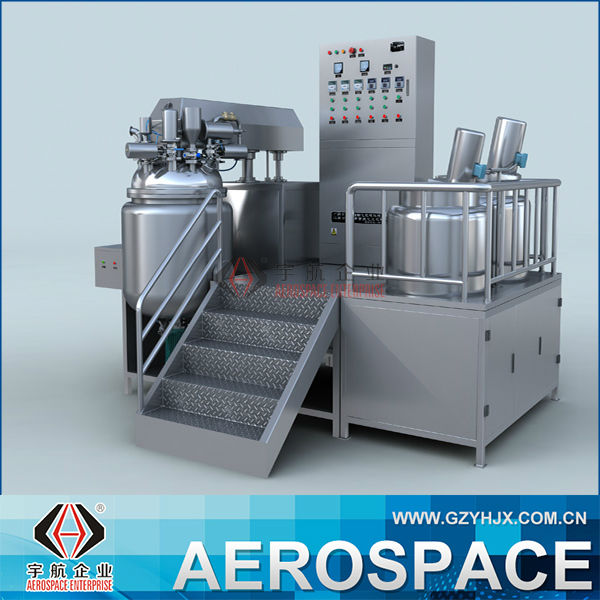 油圧昇降化粧クリーム/ペースト真空乳化剤ミキサー-化粧品生産設備問屋・仕入れ・卸・卸売り
