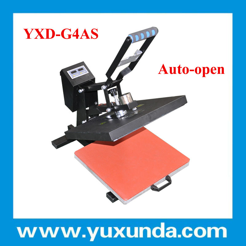 最新!!!! Yuxundag4asオート- オープンと薄く切り取る高圧プレーン熱プレス機、 tシャツの印刷機-熱伝達装置問屋・仕入れ・卸・卸売り