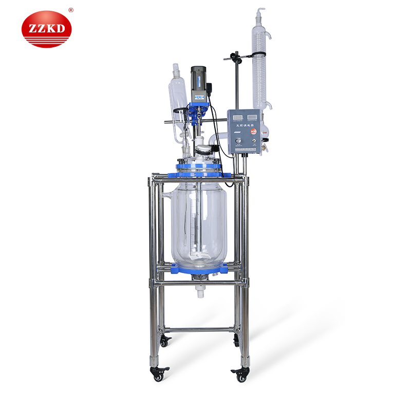 ダブル層電気ガラス反応ケトル20l-リアクター問屋・仕入れ・卸・卸売り