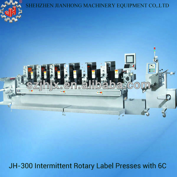 JH-300mm高品質自動ロータリー活版商標粘着ステッカーラベル印刷機械用shampoonパッキング-グラビア印刷の印字機問屋・仕入れ・卸・卸売り