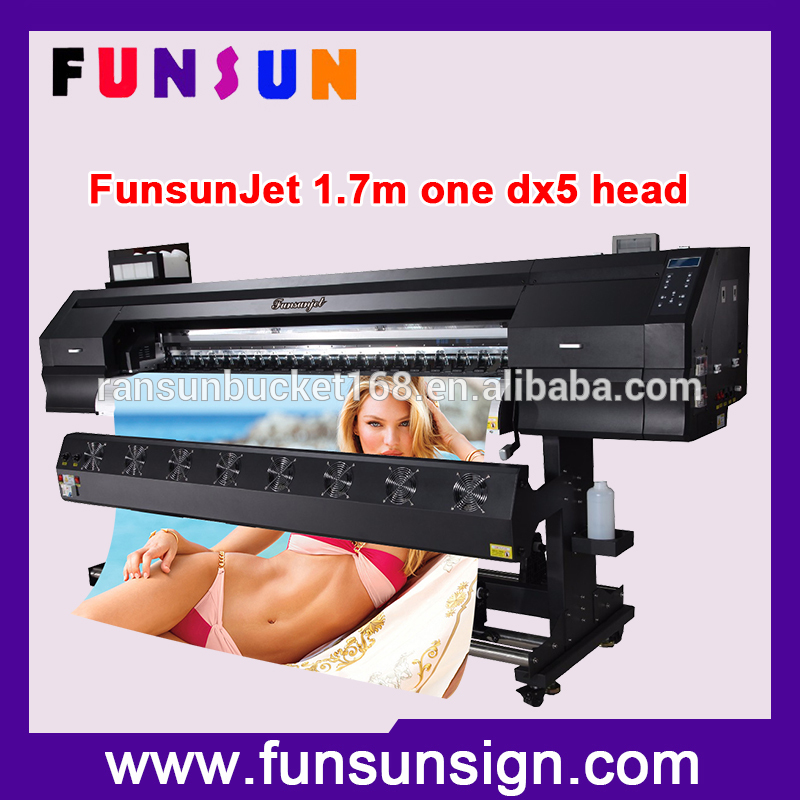 1440 dpi funsunjet FS-1700H 1.7メートルバナープリンターでワンdx5ヘッドデジタル印刷機-インクジェット・プリンタ問屋・仕入れ・卸・卸売り