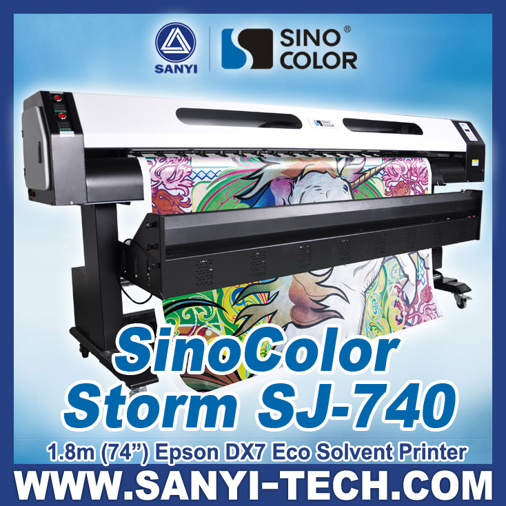 Sinocolor新しいとより良いエコ溶剤印刷機sj740-インクジェット・プリンタ問屋・仕入れ・卸・卸売り