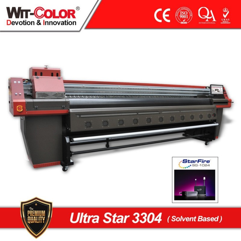 ウィット色3.2メートル大判UltraStar-3304高速高解像度溶剤プリンタ-インクジェット・プリンタ問屋・仕入れ・卸・卸売り