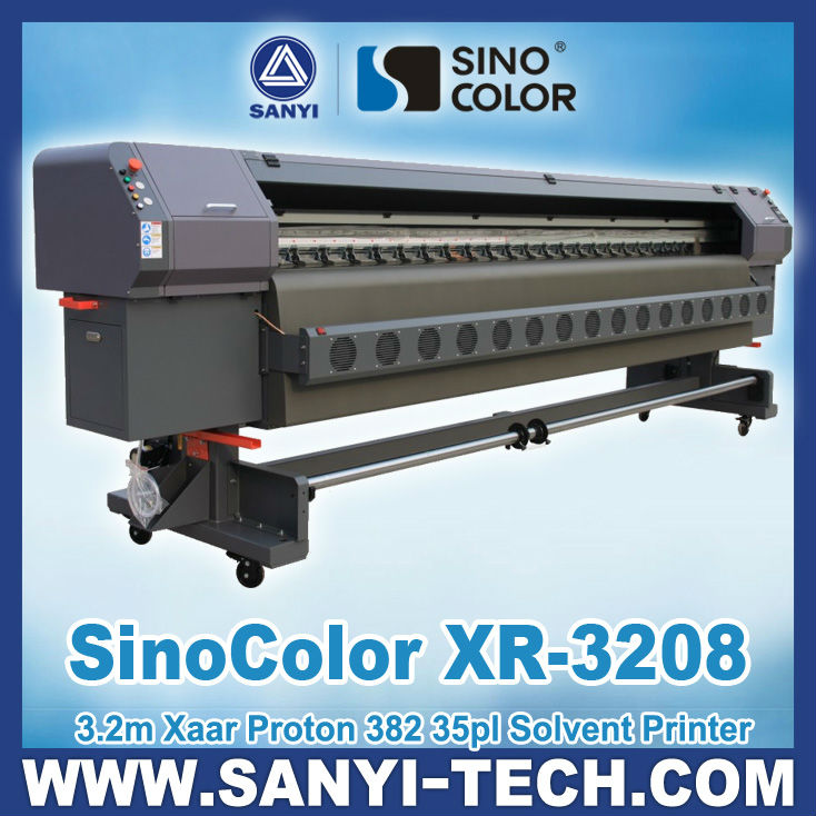 Sinocolorxr-3208フレックスバナーのプリンタ、 xaarプロトン382ヘッド付き、 3.2メートル-インクジェット・プリンタ問屋・仕入れ・卸・卸売り