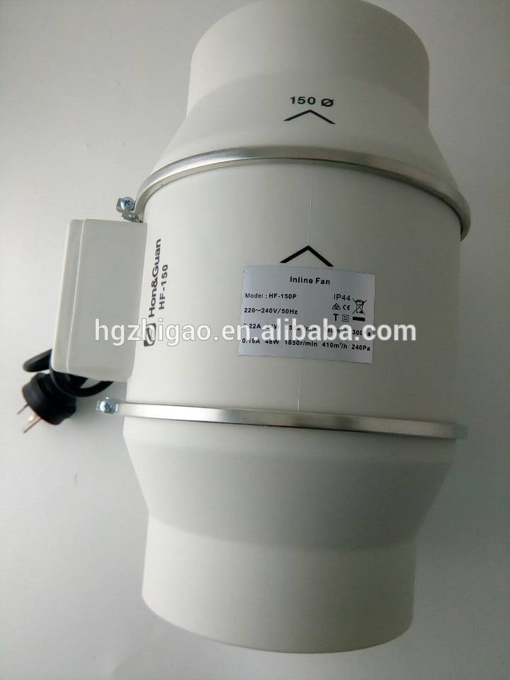 二つの速度150ミリメートル( 6 ')ビッグpvc空気conditioningsystemインラインダクトファン-他の換気扇問屋・仕入れ・卸・卸売り