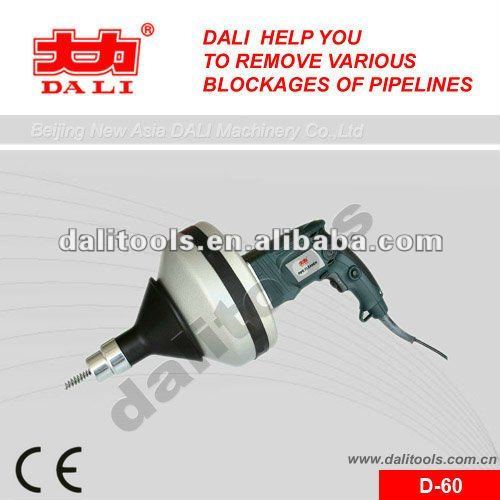 電気ウナギを垂直にするDALI D-60の下水の下水管のパイプクリーナー機械-角のクリーニング機械問屋・仕入れ・卸・卸売り