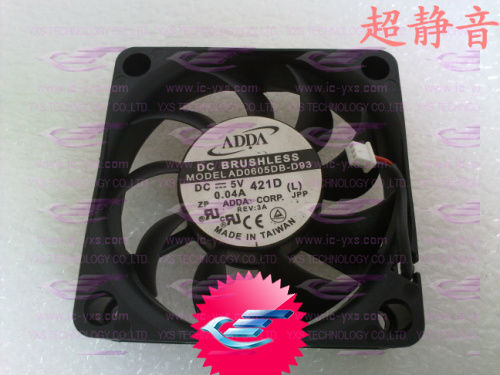 60*60*15mm DC5V 0.04Aは極度の無言ファンAD0605DB-D93軸受け二倍になる-遠心ファン問屋・仕入れ・卸・卸売り
