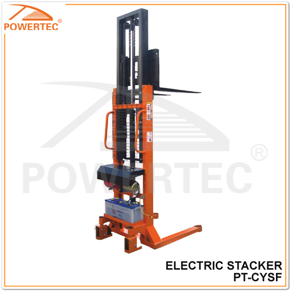 Powertec1000kg80~1550mm電動スタッカー-スタッカー及び回収器問屋・仕入れ・卸・卸売り