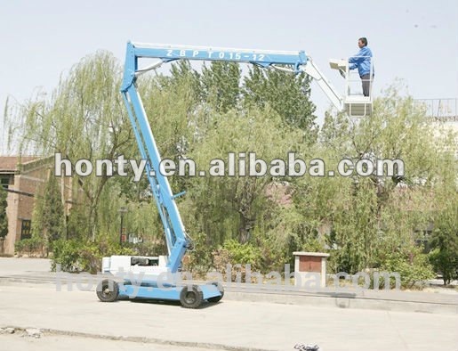 中国油圧ジャッククモトレーラー空中男リフトプラットフォーム電気連接ブームリフト10メートル-リフトテーブル問屋・仕入れ・卸・卸売り