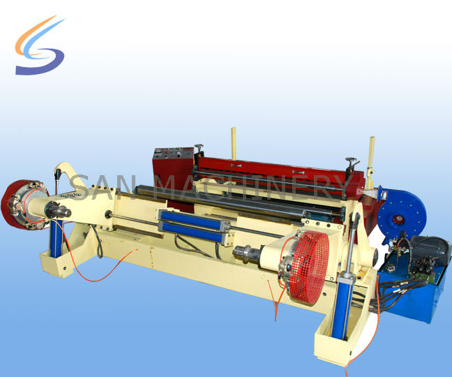 段ボールロールスロイススリッター巻き戻し機-紙加工機械問屋・仕入れ・卸・卸売り