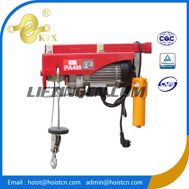 Pa125kg/250kg220v製造ミニ電動ワイヤーロープホイスト/ミニ電動ホイスト-ホイスト問屋・仕入れ・卸・卸売り