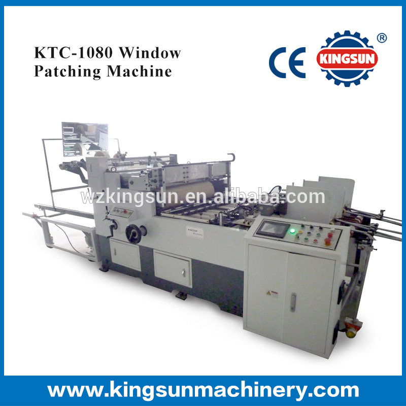 Ktc-1080ペット、 自動フィルムpvcウィンドウのパッチ適用のマシン-紙製造機械問屋・仕入れ・卸・卸売り