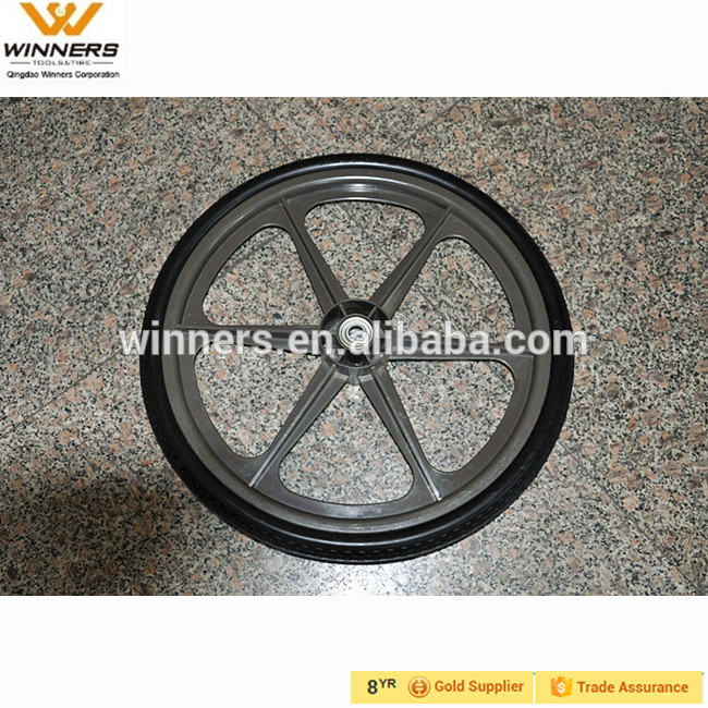 20 × 1.75/1.95/2.125プラスチック固体gdnガーデンカートホイール-資材運搬機械部品問屋・仕入れ・卸・卸売り