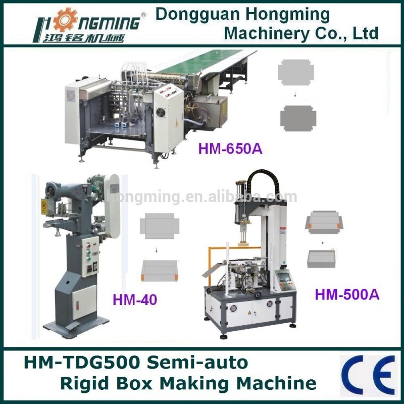 Hm-tdg500半- 自動剛性ボックスは行を作る-紙製造機械問屋・仕入れ・卸・卸売り
