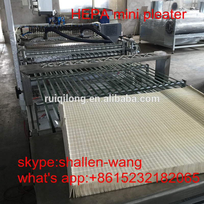 中国shuangjiaブランド繊維ガラスhepaミニプリーツ機-紙製造機械問屋・仕入れ・卸・卸売り
