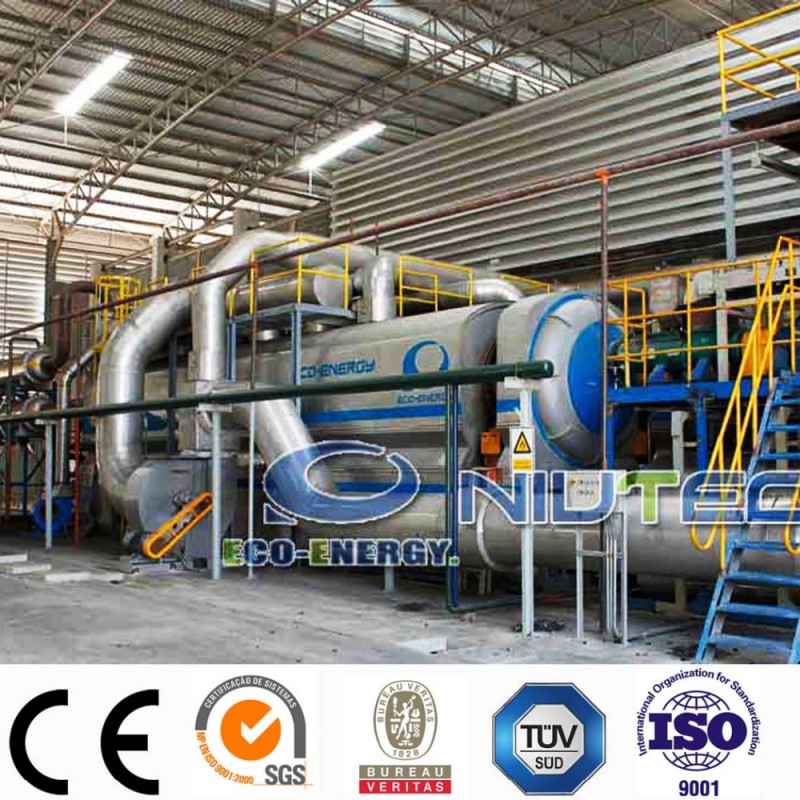 原油高出力!連続廃プラスチック熱分解プラントでce/tuv/sgs-他のプラスチック及びゴム製機械類問屋・仕入れ・卸・卸売り