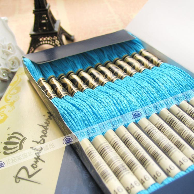 100％コットンボックス付447クロスステッチの糸色は選ぶことができ-縫い糸問屋・仕入れ・卸・卸売り