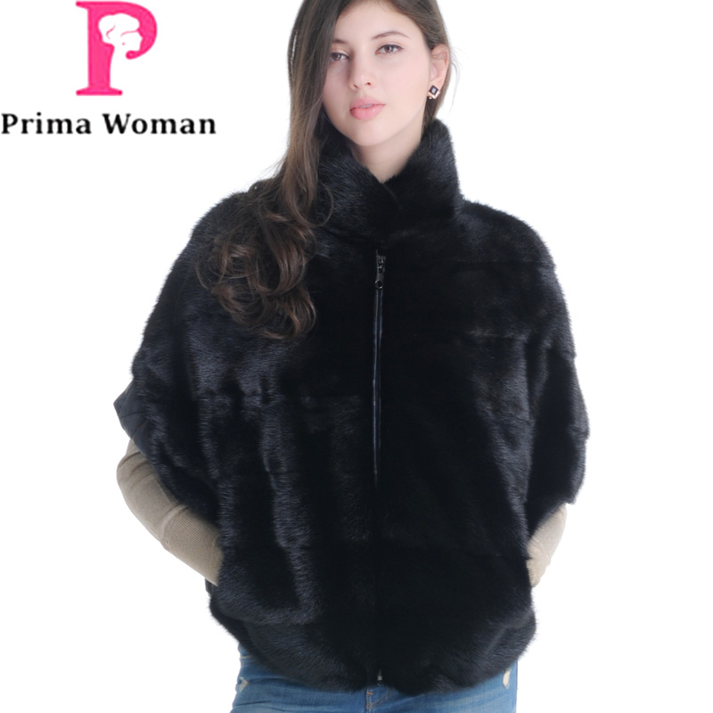 中国工場2015冬短いミンク毛皮のコートを持つ女性スタンド襟ウエルトポケットジャケット-コート問屋・仕入れ・卸・卸売り