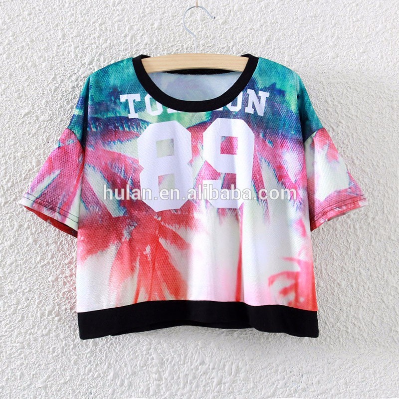 2016熱い販売通気性hawali半袖シャツ用女性と女の子-Tシャツ問屋・仕入れ・卸・卸売り
