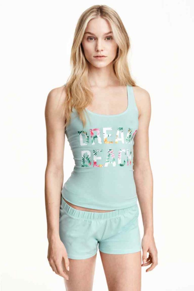 100％綿の夏の女性のパジャマセット-パジャマ問屋・仕入れ・卸・卸売り