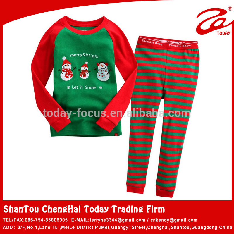 かわいい冬のパジャマ/クリスマスパジャマ子供-パジャマ問屋・仕入れ・卸・卸売り