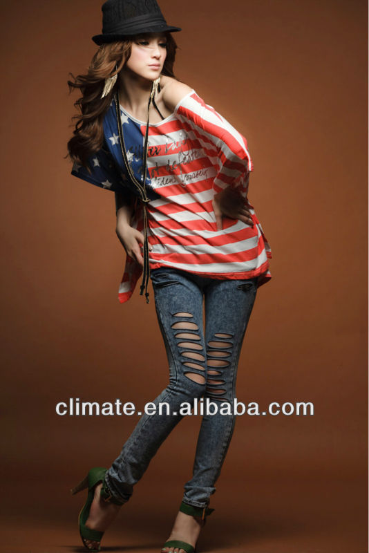 米国旗アメリカの新しいファッションt- シャツ女性の女性の女の子のセクシーなレディースt- シャツのtシャツのスカートドレス。-ホームカミングドレス問屋・仕入れ・卸・卸売り